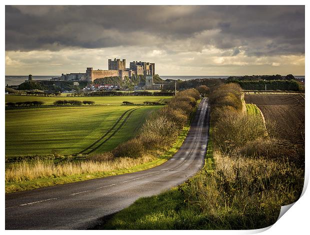 The Road to Bamburgh Print by Brian Smith