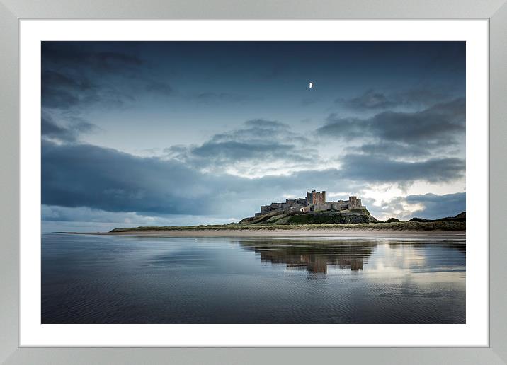 Buy Framed Mounted Prints of Bamburgh Castle Reflections by Brian Smith