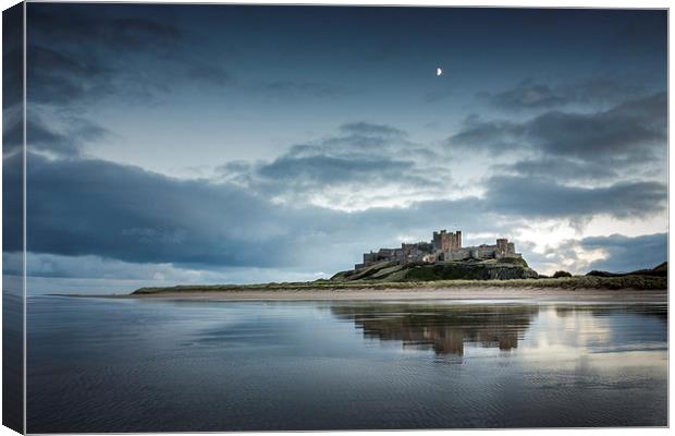 Bamburgh Castle Reflections Canvas Print by Brian Smith