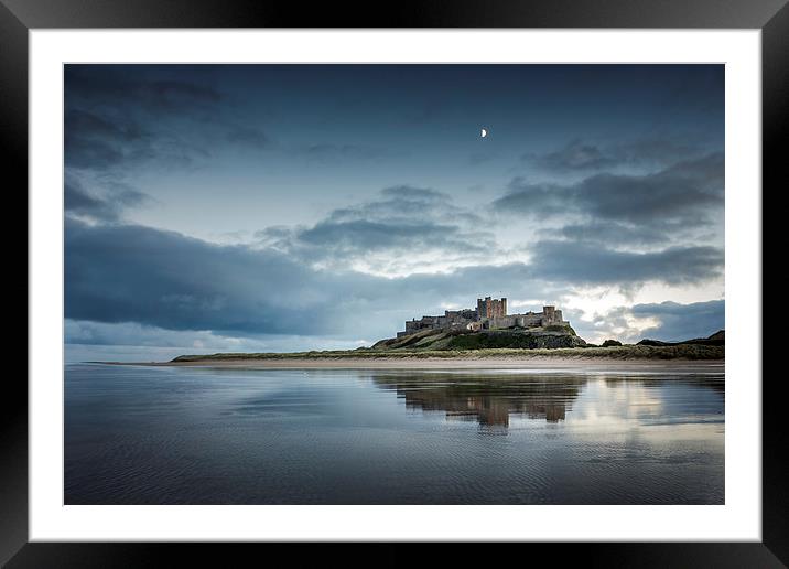 Buy Framed Mounted Prints of Bamburgh Castle Reflections by Brian Smith