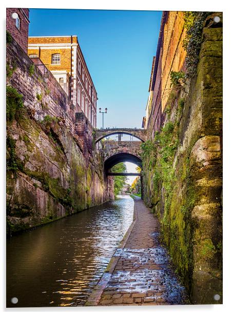 Chester Canal, England, UK Acrylic by Mark Llewellyn