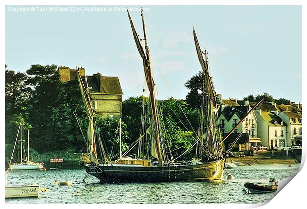 The Lugger ´Corentin´ Print by Paul Williams