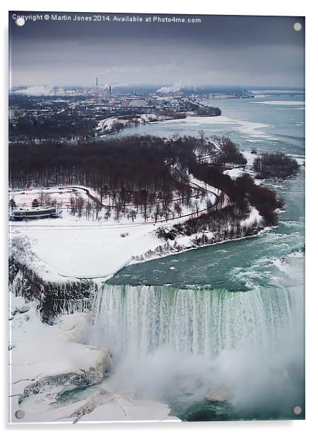 Awe inspiring View of Niagara Falls Acrylic by K7 Photography