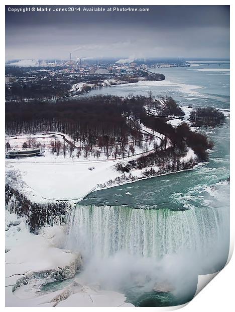 Awe inspiring View of Niagara Falls Print by K7 Photography