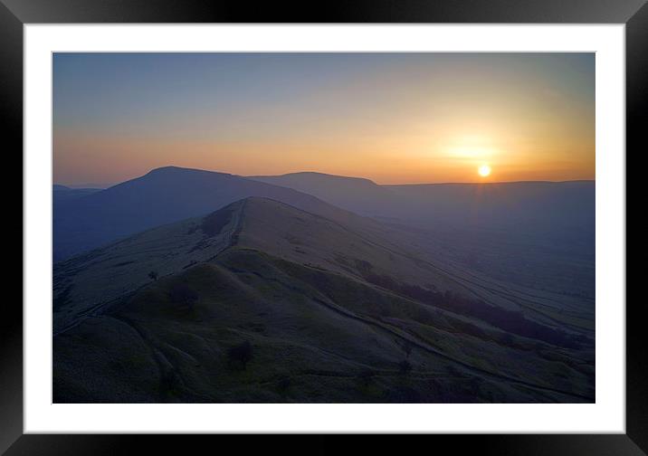 Great Ridge Sunset 2 Framed Mounted Print by Darren Galpin
