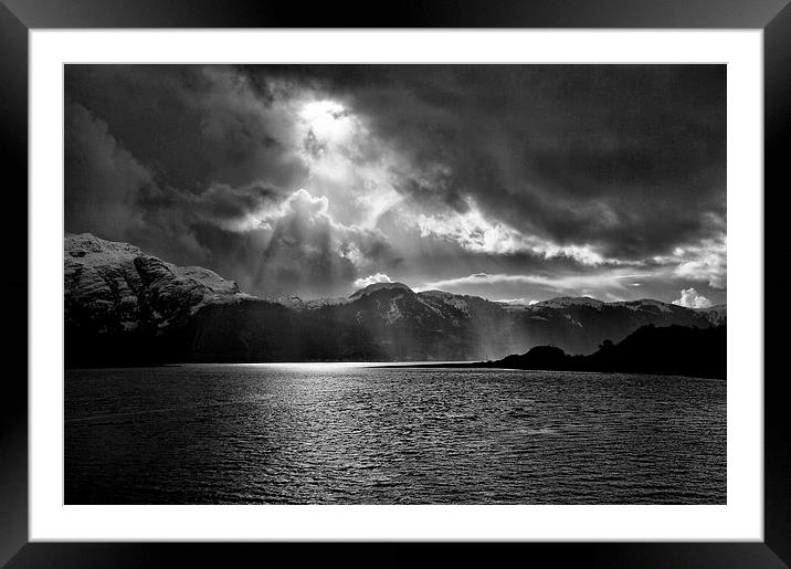 Storm Over Loch Duich Framed Mounted Print by Jacqi Elmslie