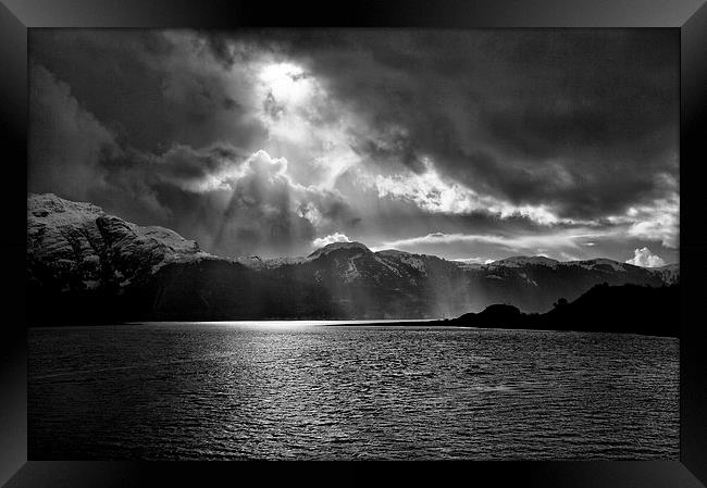 Storm Over Loch Duich Framed Print by Jacqi Elmslie