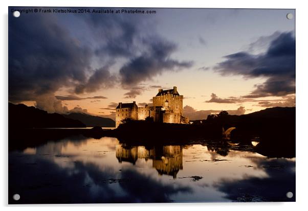 Eilean Donan Castle Acrylic by Frank Kletschkus