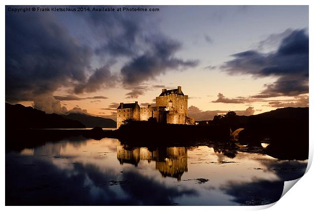 Eilean Donan Castle Print by Frank Kletschkus