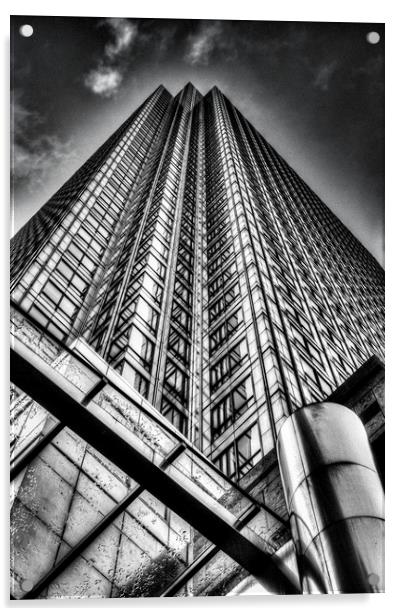 Canary Wharf Tower Acrylic by David Pyatt