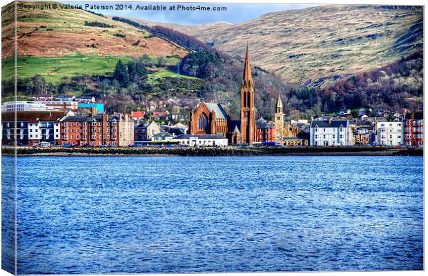 Largs Seafront Canvas Print by Valerie Paterson