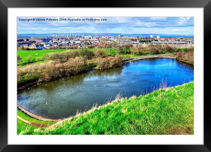 St Margarets Loch Framed Mounted Print by Valerie Paterson