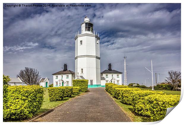 North Foreland Lighthouse Print by Thanet Photos