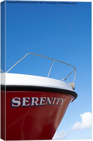 Serenity 1 Canvas Print by Michelle BAILEY