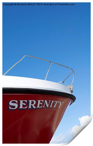 Serenity 1 Print by Michelle BAILEY