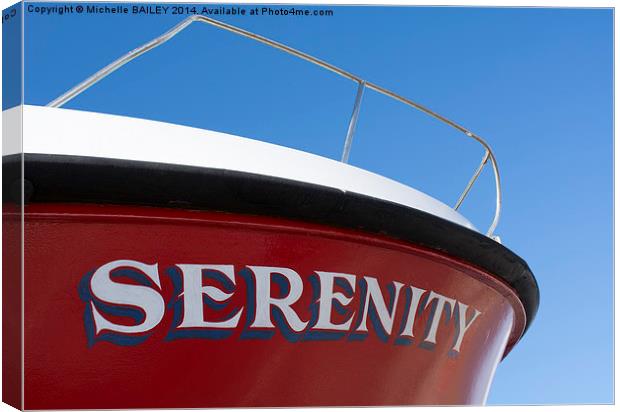 Serenity and blue skies Canvas Print by Michelle BAILEY