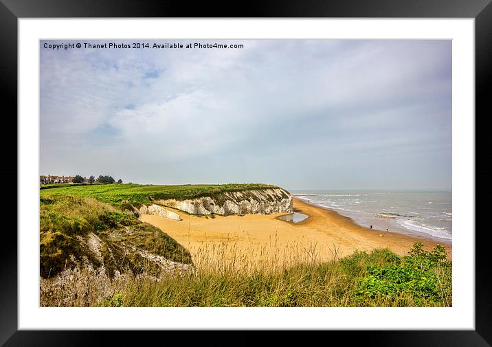Botany bay from the cliff top Framed Mounted Print by Thanet Photos