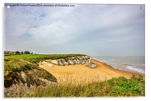 Botany bay from the cliff top Acrylic by Thanet Photos