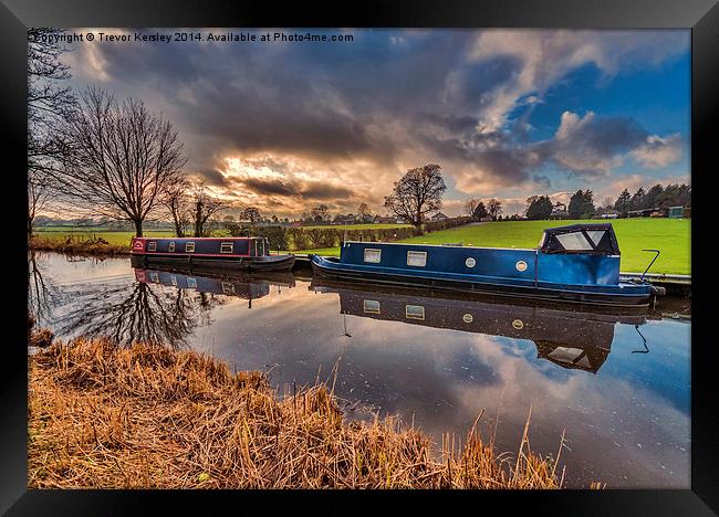 Ripon Canal Framed Print by Trevor Kersley RIP