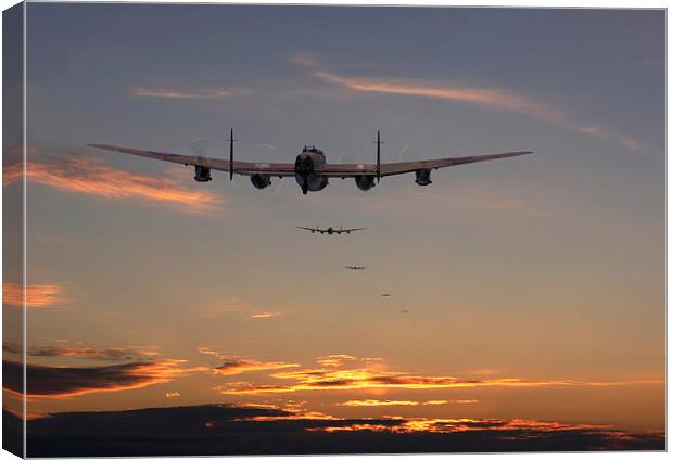 Lancaster - At the going down of the sun.. Canvas Print by Pat Speirs