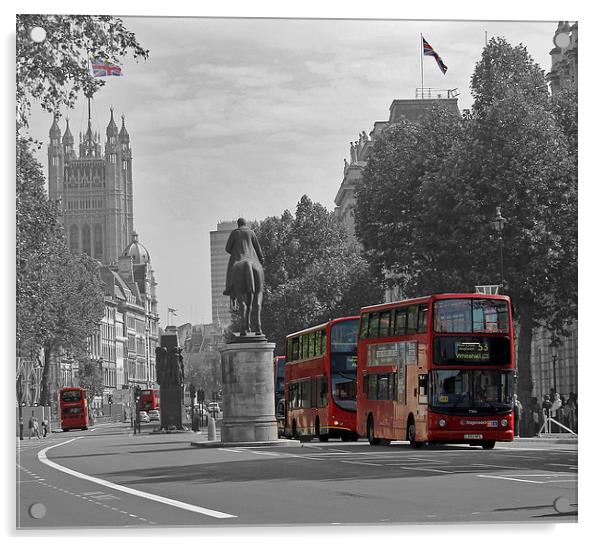 Routemaster London Buses Acrylic by Tony Murtagh