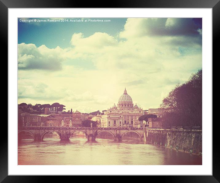 St Peters by Day Framed Mounted Print by James Rowland