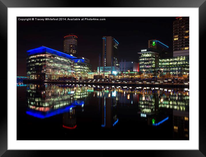 Media City Framed Mounted Print by Tracey Whitefoot