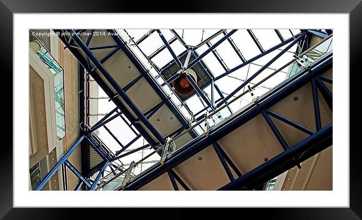 International Convention Centre Roof Framed Mounted Print by philip milner