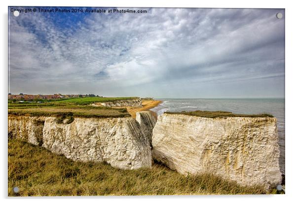 Botany Bay in Broadstairs Acrylic by Thanet Photos