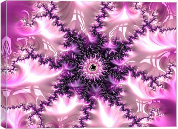Pink and purple abstract art Canvas Print by Matthias Hauser