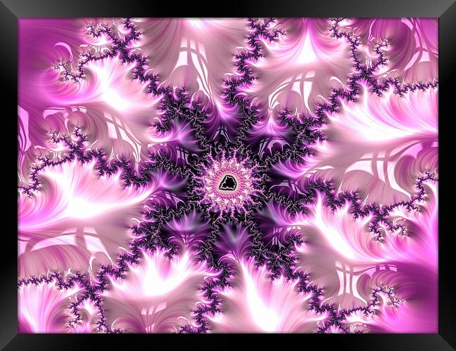 Pink and purple abstract art Framed Print by Matthias Hauser