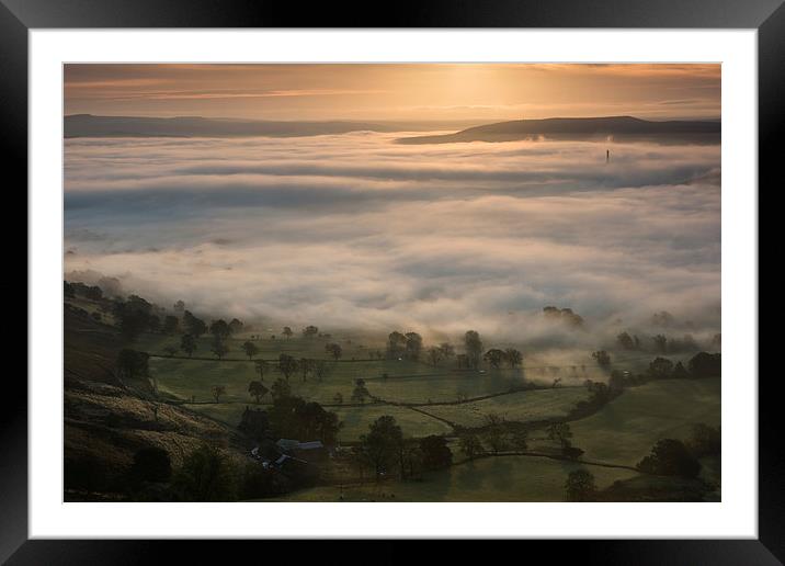 Hope Valley Fog Framed Mounted Print by James Grant