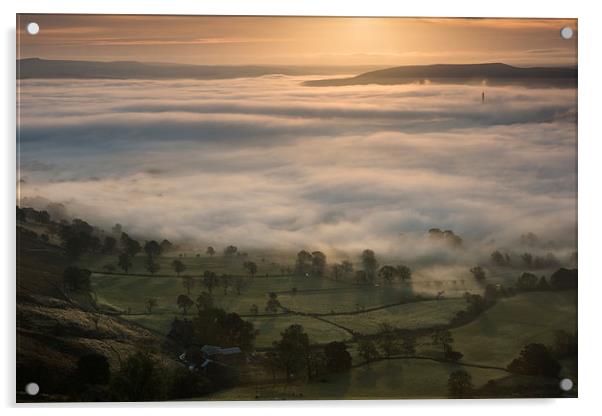 Hope Valley Fog Acrylic by James Grant