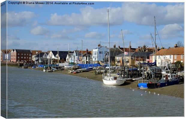 Wivenhoe Canvas Print by Diana Mower