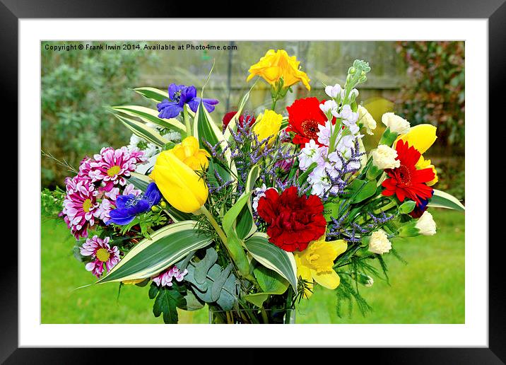 Beautiful and colourful flowers Framed Mounted Print by Frank Irwin