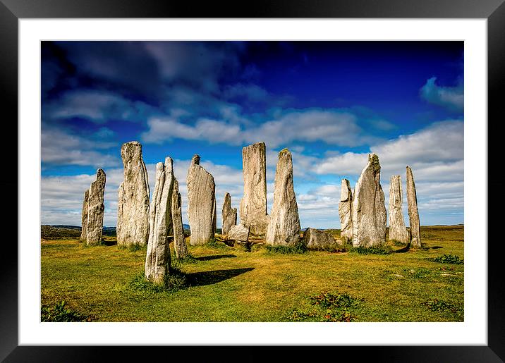 The Standing Stones of Callanish Framed Mounted Print by Dave Hudspeth Landscape Photography