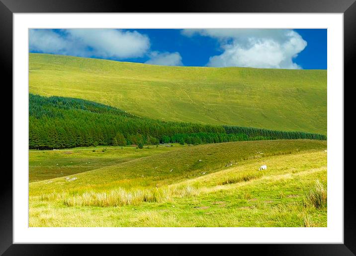 Brecon Beacons National Park Framed Mounted Print by Gisela Scheffbuch