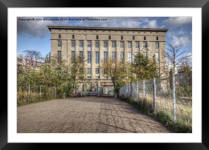 Berghain Framed Mounted Print by Julie Woodhouse