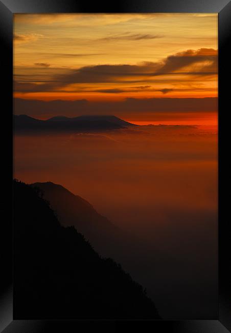 Mount Bromo Sunrise Framed Print by Alexander Mieszkowski