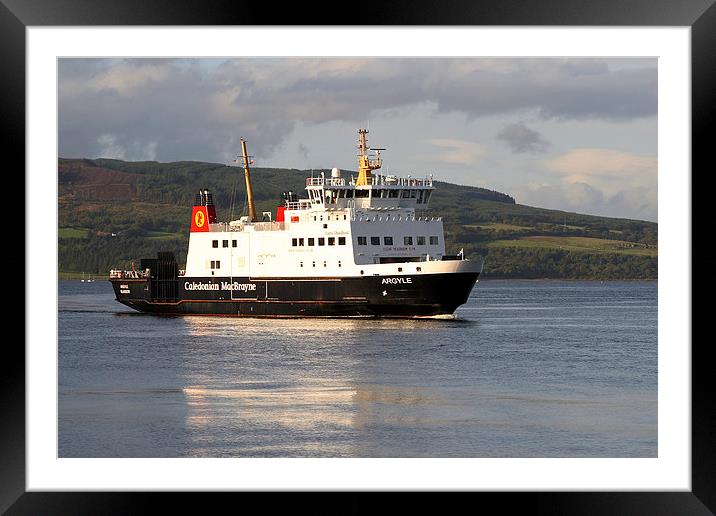 Isle of Bute ferry Framed Mounted Print by Martin Collins