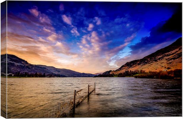 Ullswater Dawn Canvas Print by Dave Hudspeth Landscape Photography