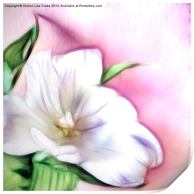 Fractalius Tulip Print by Sharon Lisa Clarke