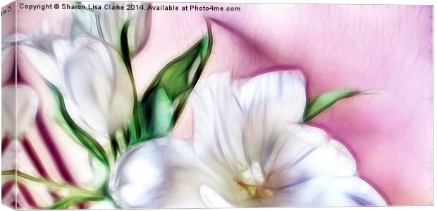 Fractalius Tulips 3 Canvas Print by Sharon Lisa Clarke