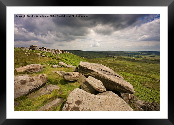 Hathersage Moor Framed Mounted Print by Julie Woodhouse