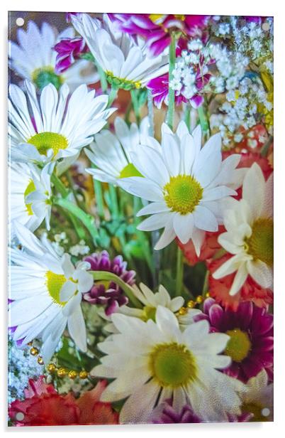 Spring Bouquet 2 Acrylic by Judy Hall-Folde