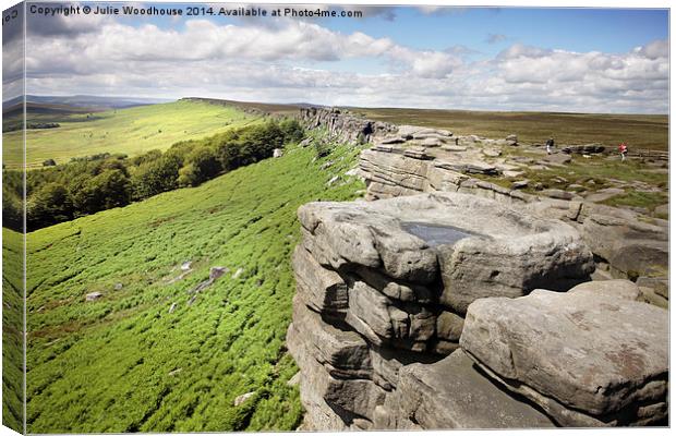 Stanage Edge Canvas Print by Julie Woodhouse
