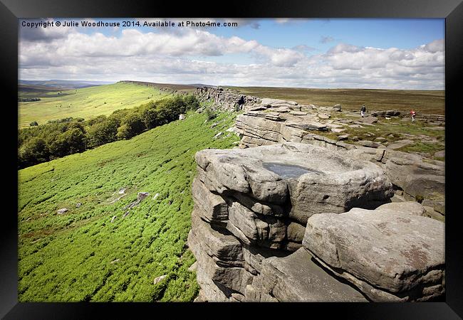 Stanage Edge Framed Print by Julie Woodhouse