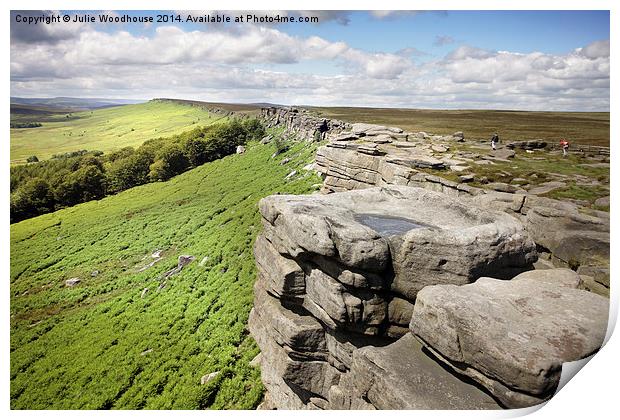 Stanage Edge Print by Julie Woodhouse
