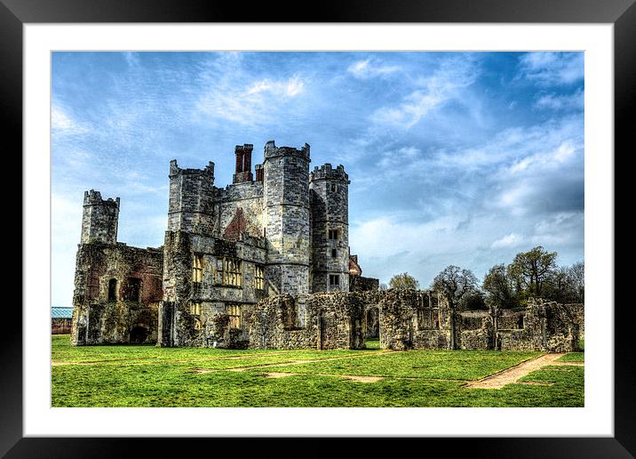 titchfield abbey ruin Framed Mounted Print by nick wastie