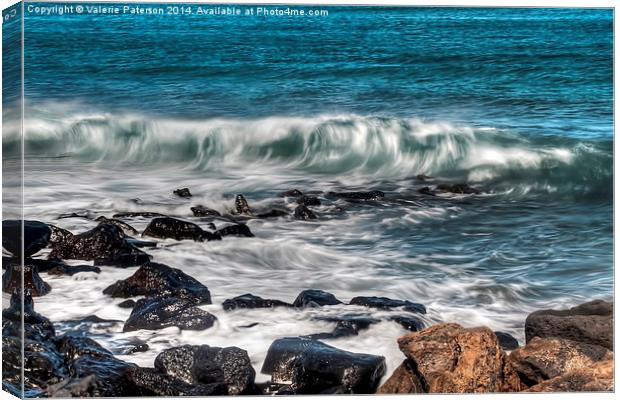 Costa Teguise Shore Canvas Print by Valerie Paterson